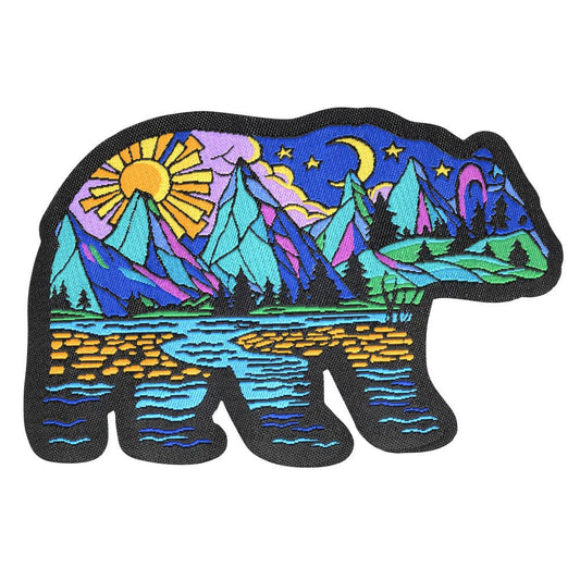 Bear Embroidered Iron-On Patch