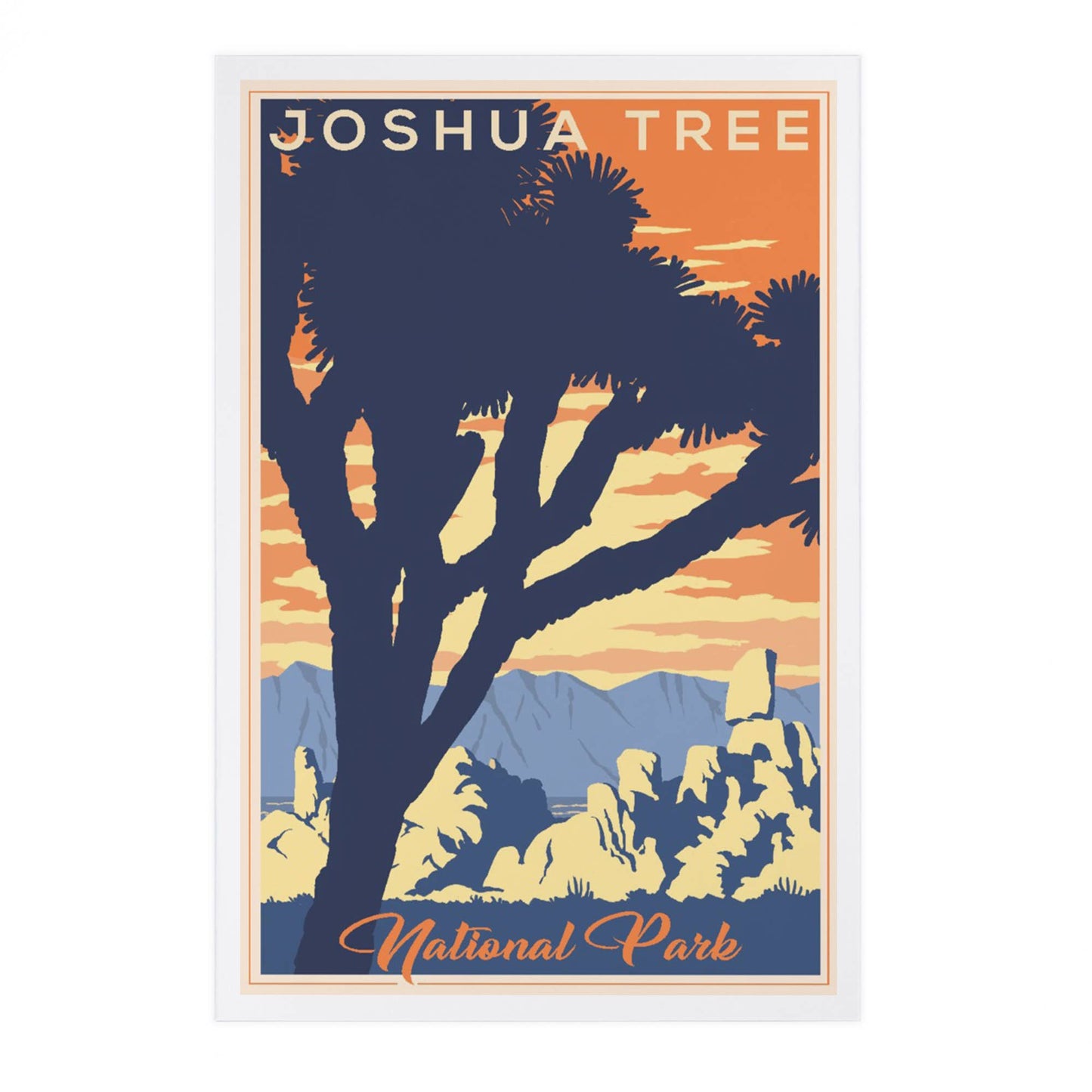 Joshua Tree National Park Lithograph 2 Postcard