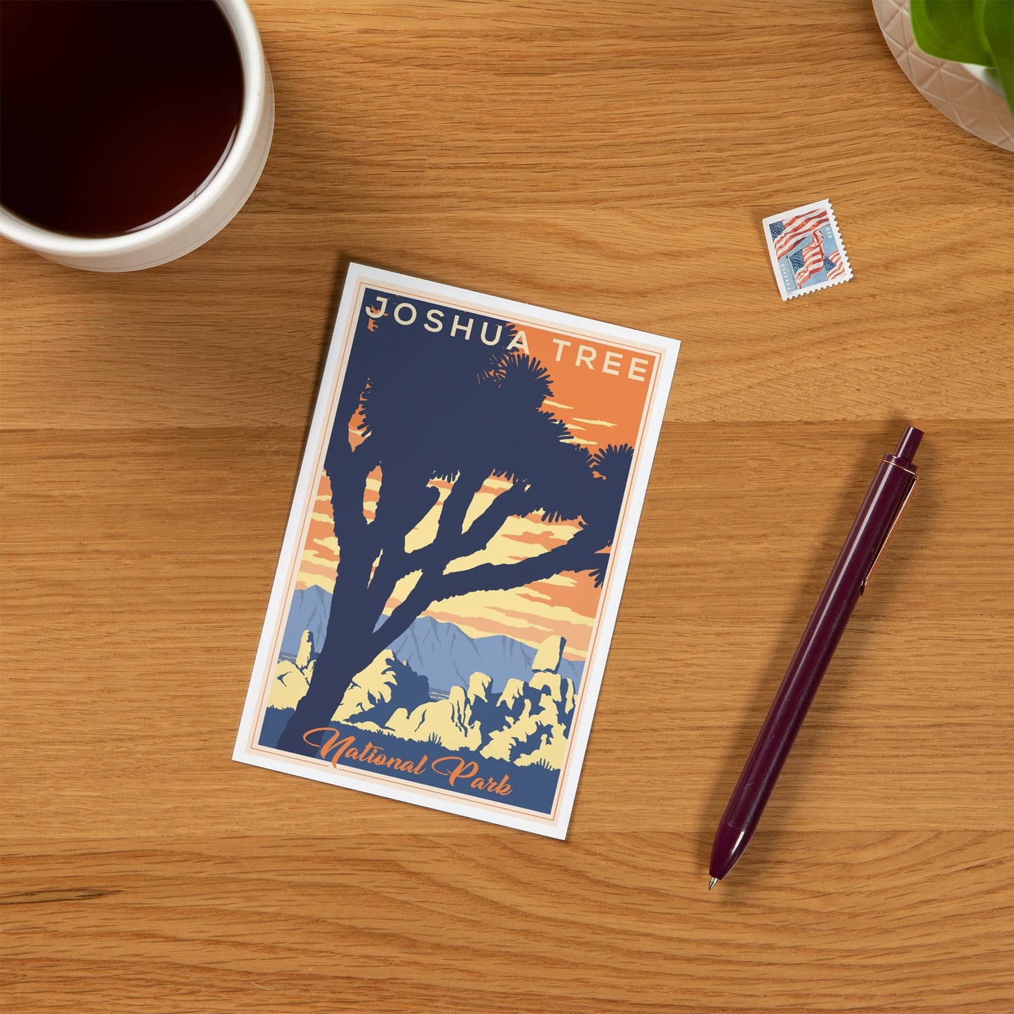 Joshua Tree National Park Lithograph 2 Postcard