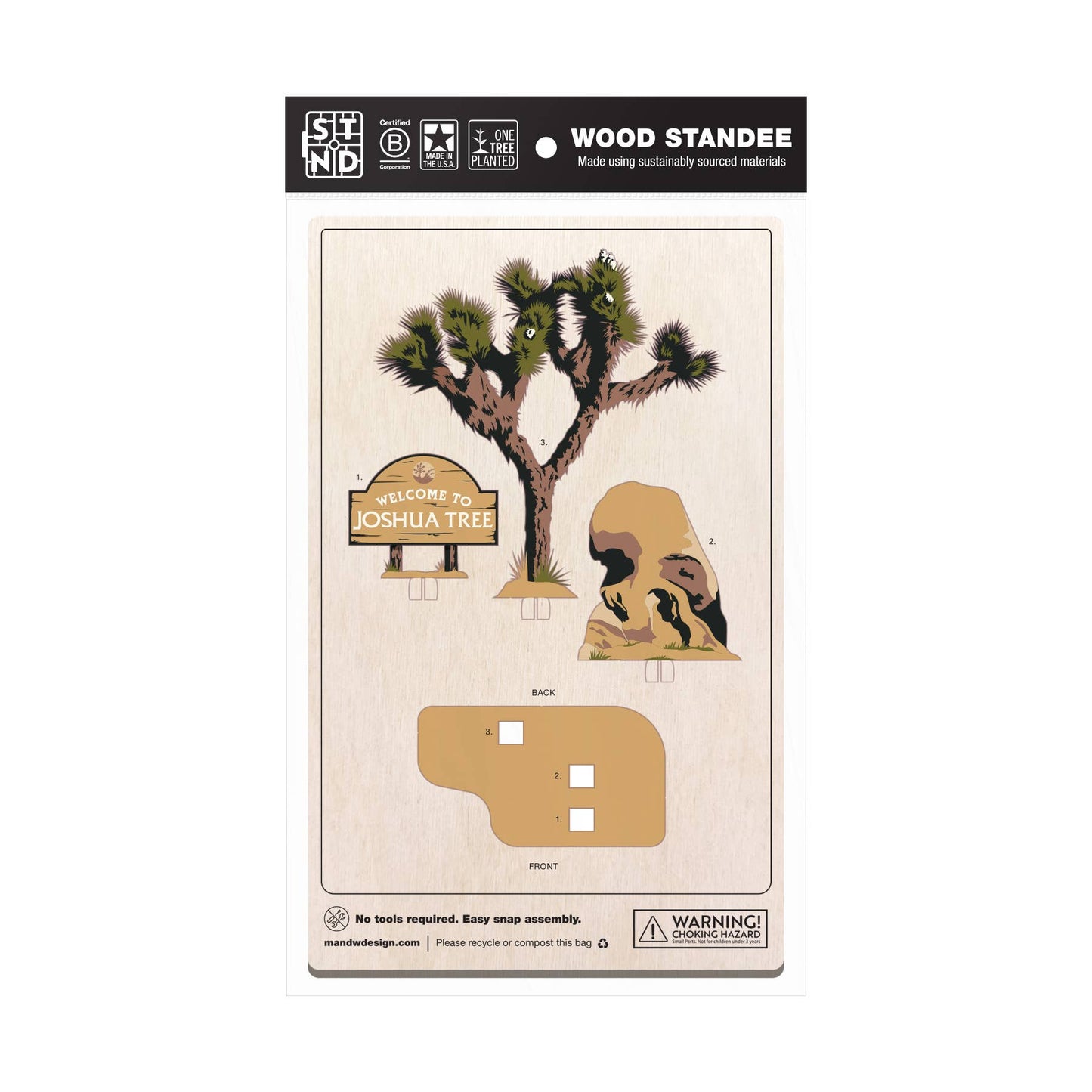 Joshua Tree National Park 3D Wood Puzzle Diorama