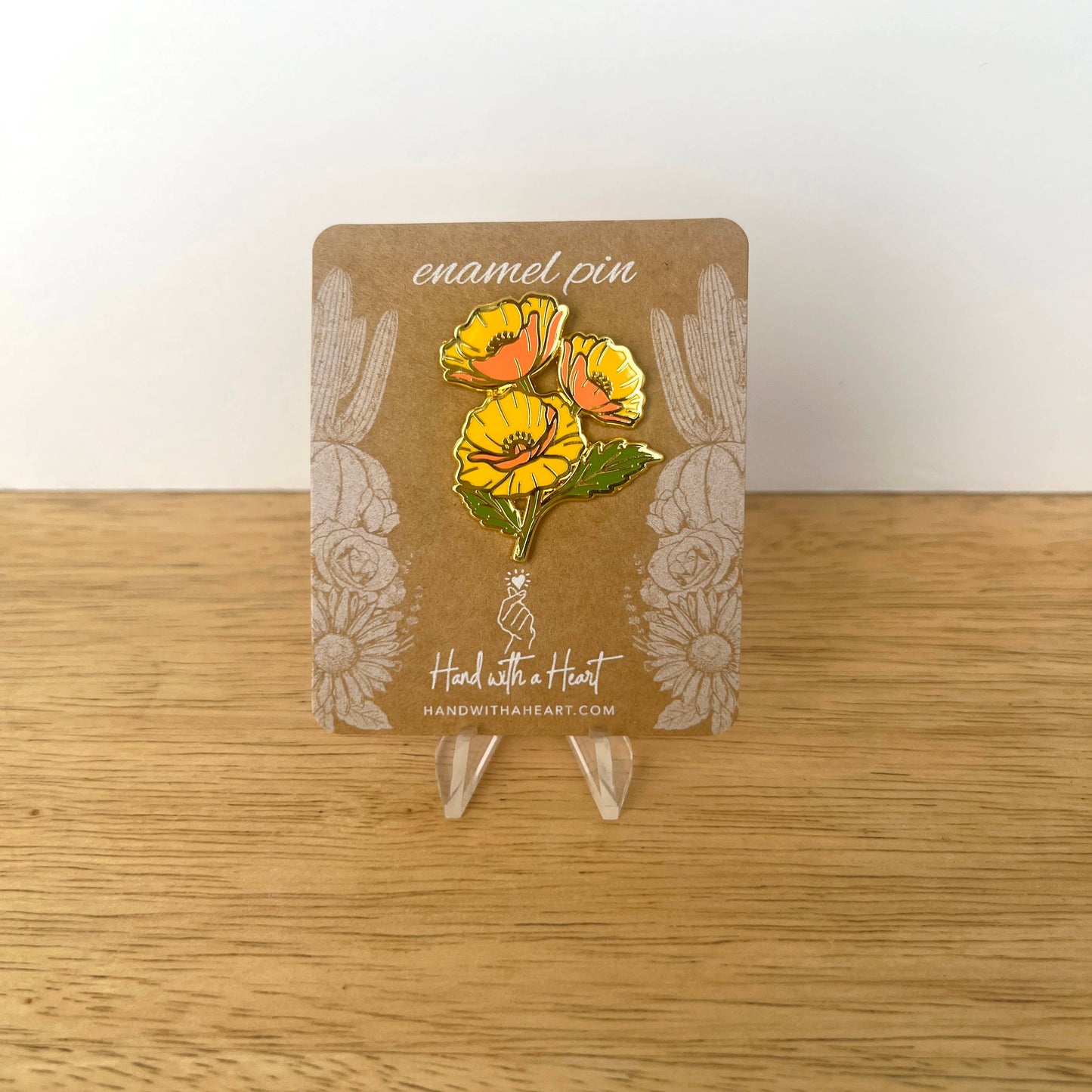 California Poppy Enamel Pin