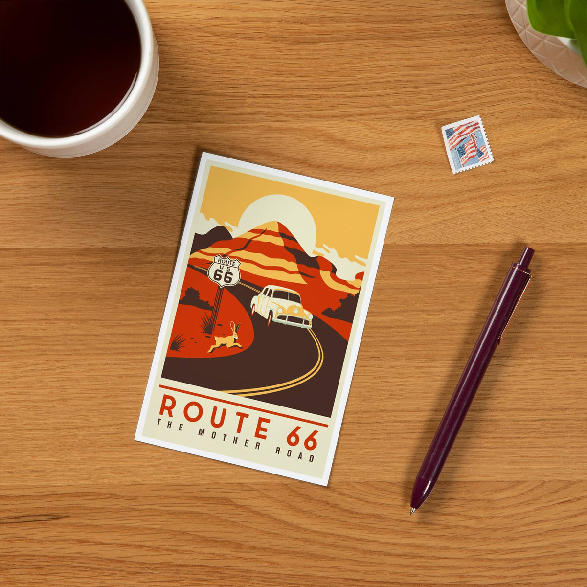 Route 66 The Mother Road Postcard