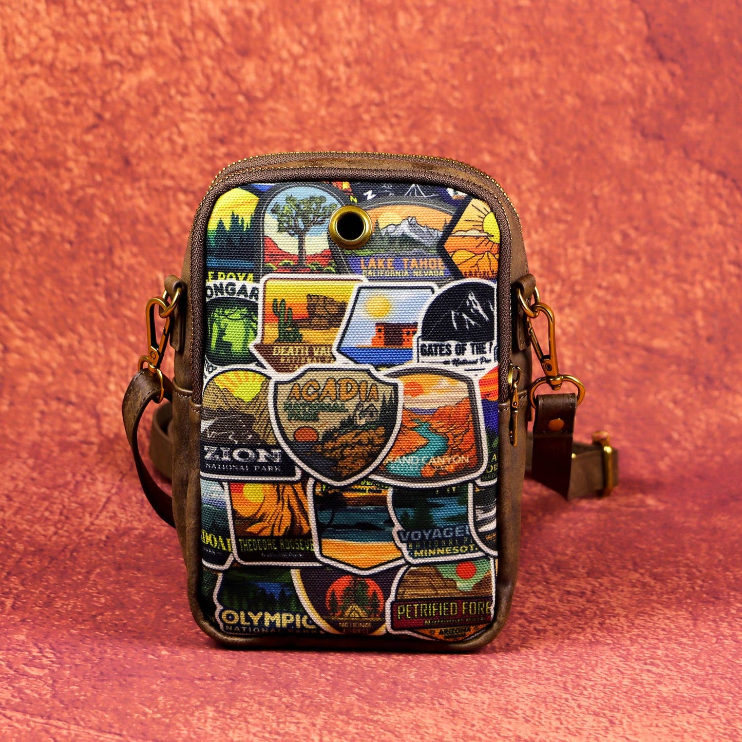 National Parks Canvas Cellphone Sling Bag