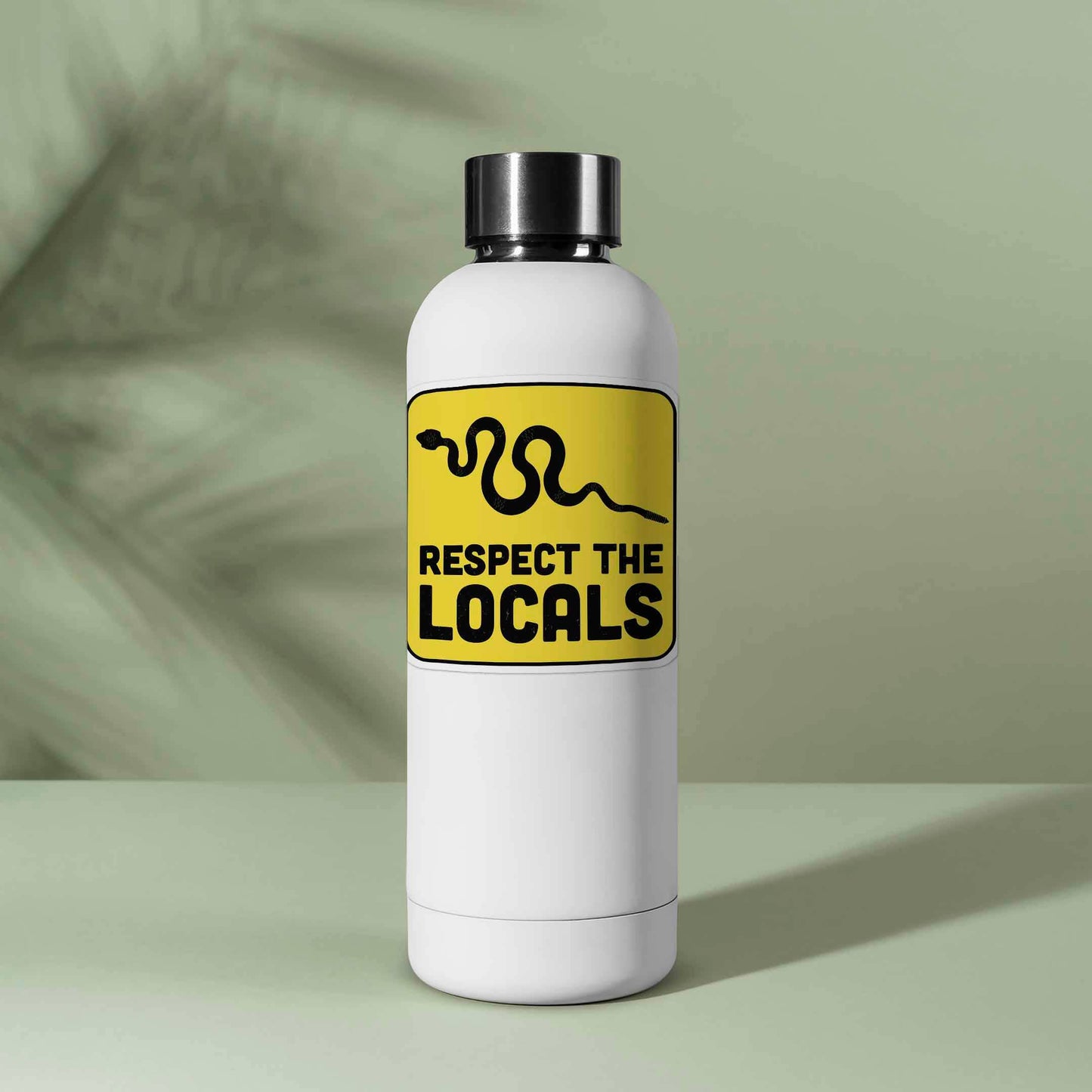 Respect the Locals Rattlesnake Sticker