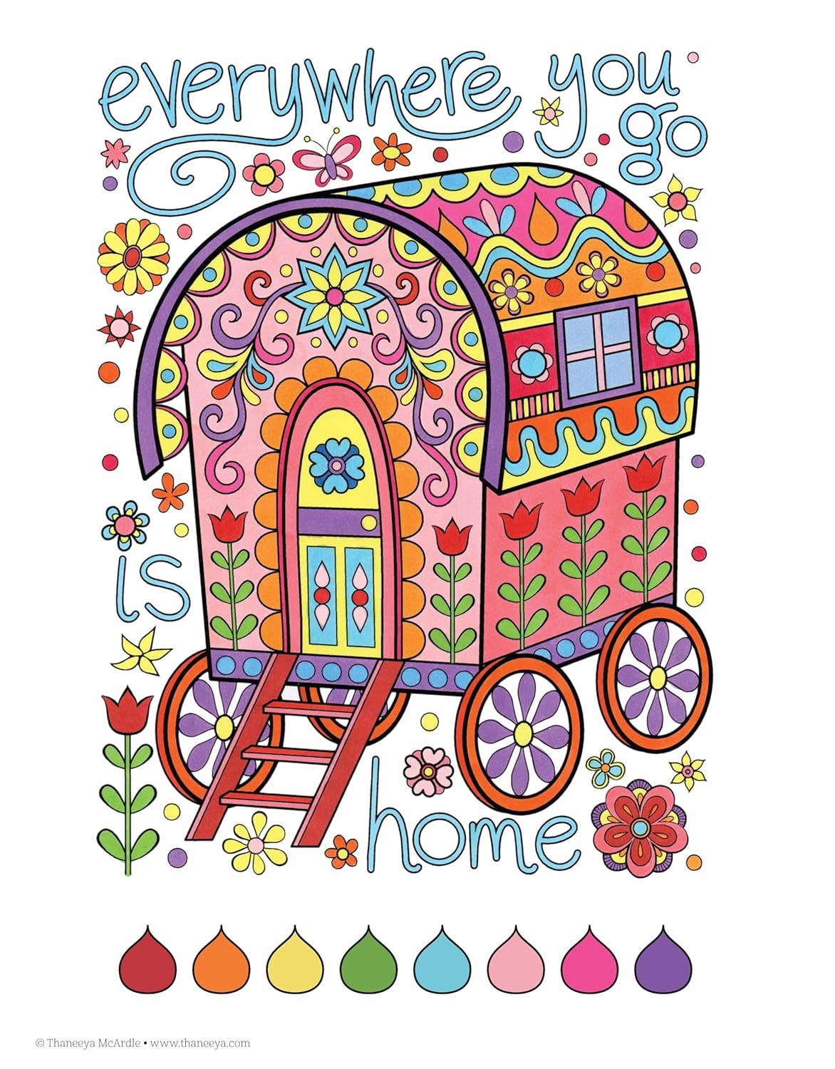 Happy Campers Coloring Book