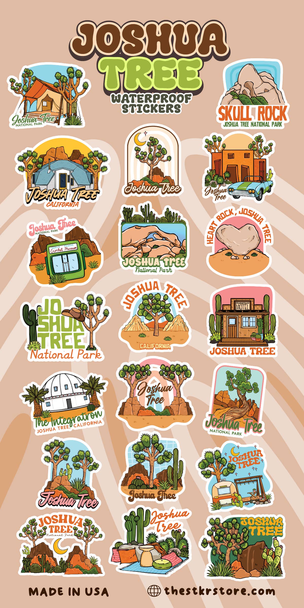 Joshua Tree Sticker Sheets