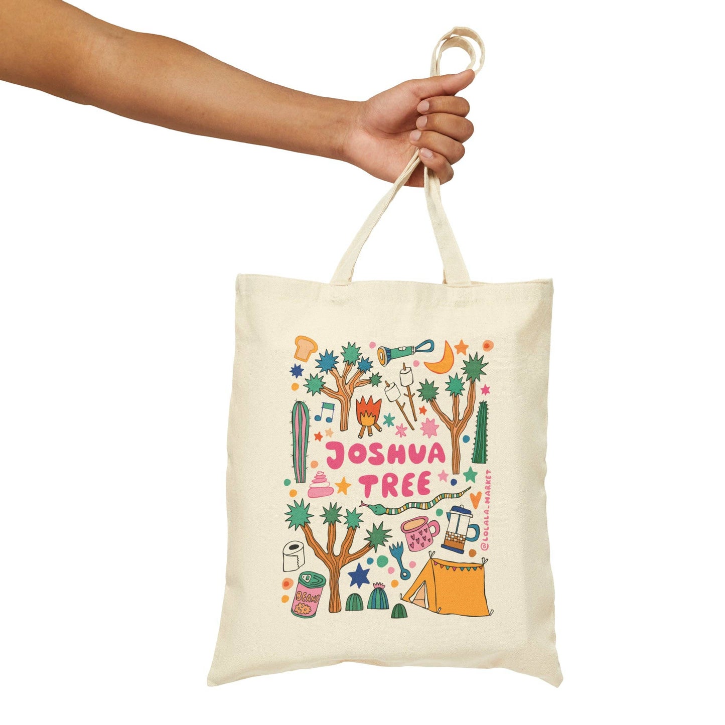 Joshua Tree Retro Desert Tote Bag
