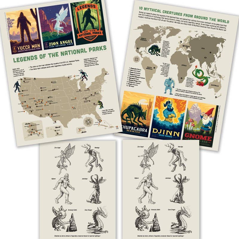 Legends of the National Parks Coloring Book