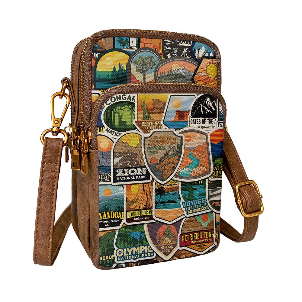 National Parks Canvas Cellphone Sling Bag