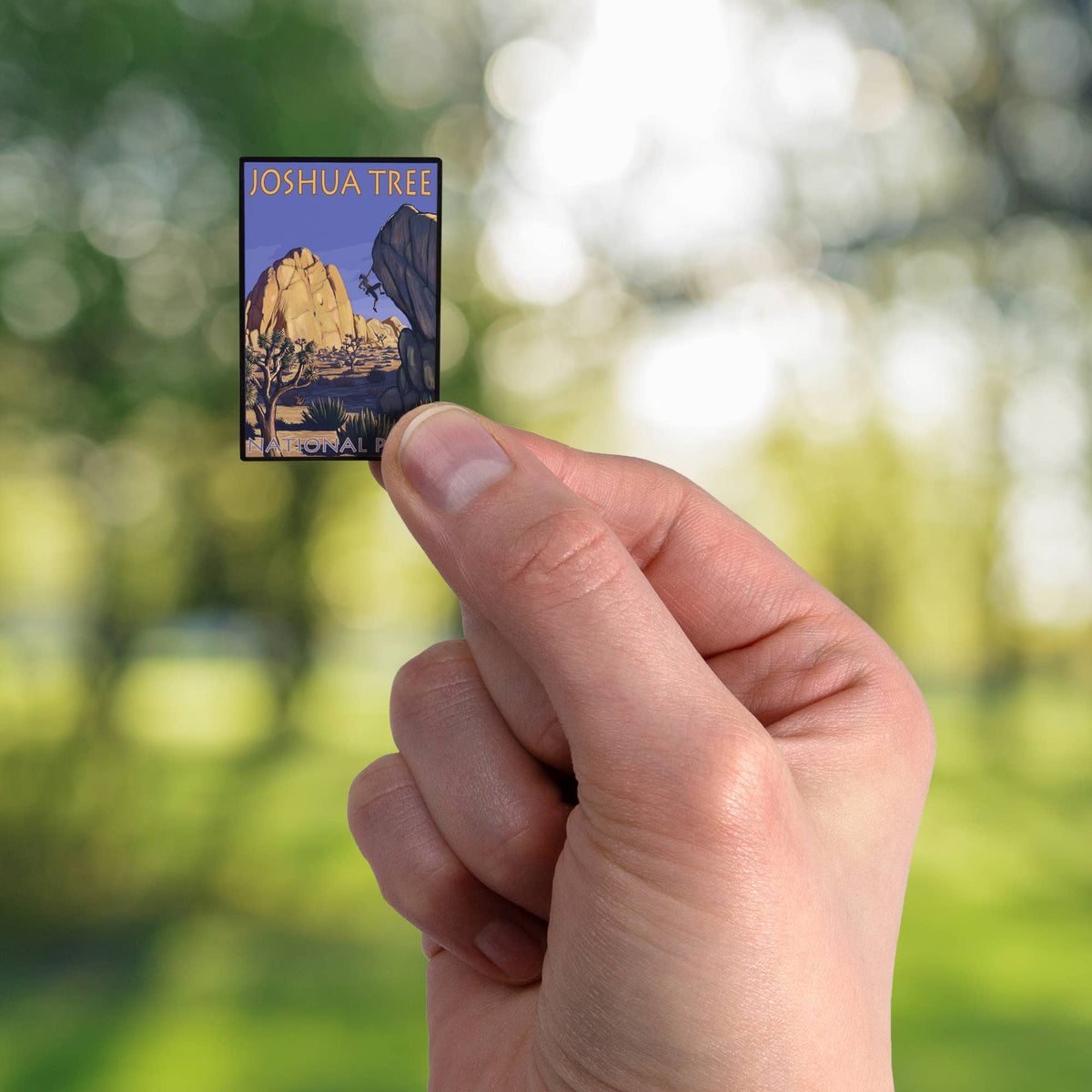 Joshua Tree National Park Rock Climber Lapel Pin