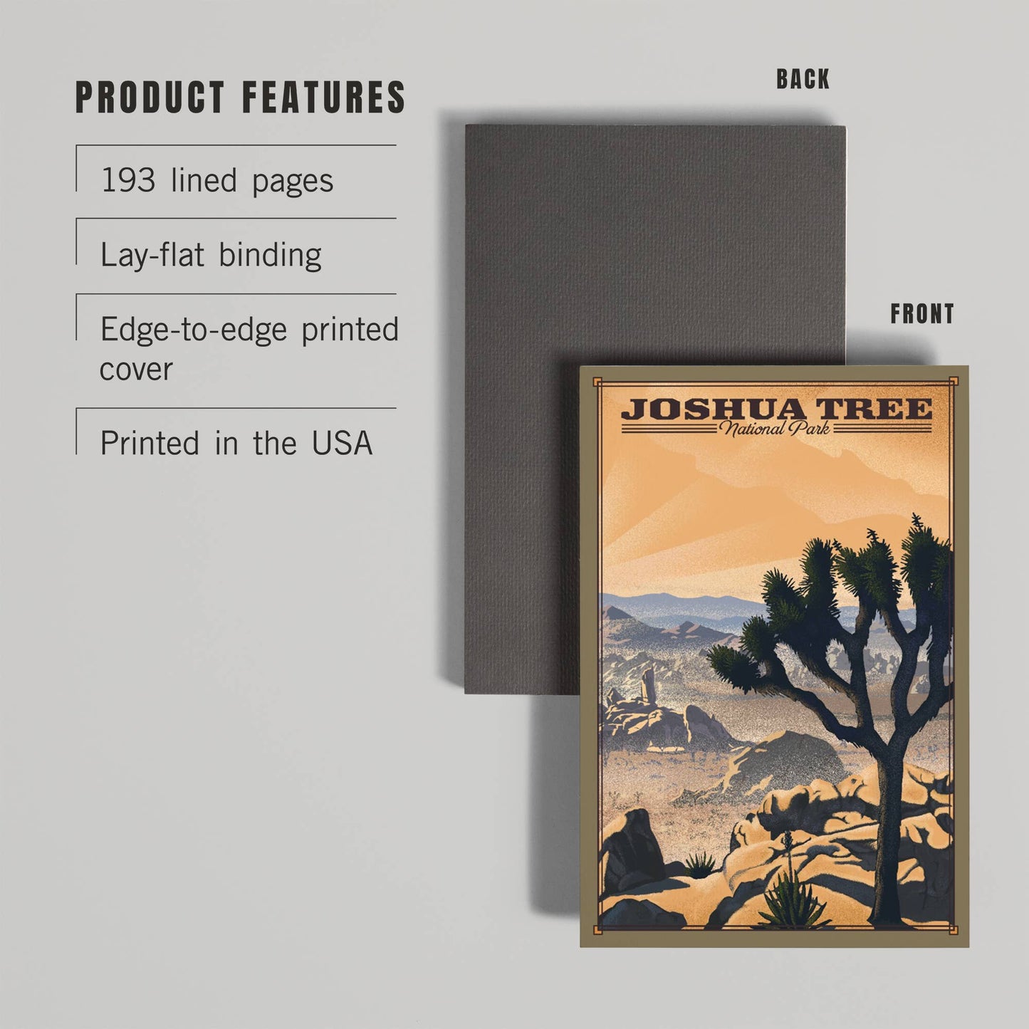 Joshua Tree National Park Lithograph Journal