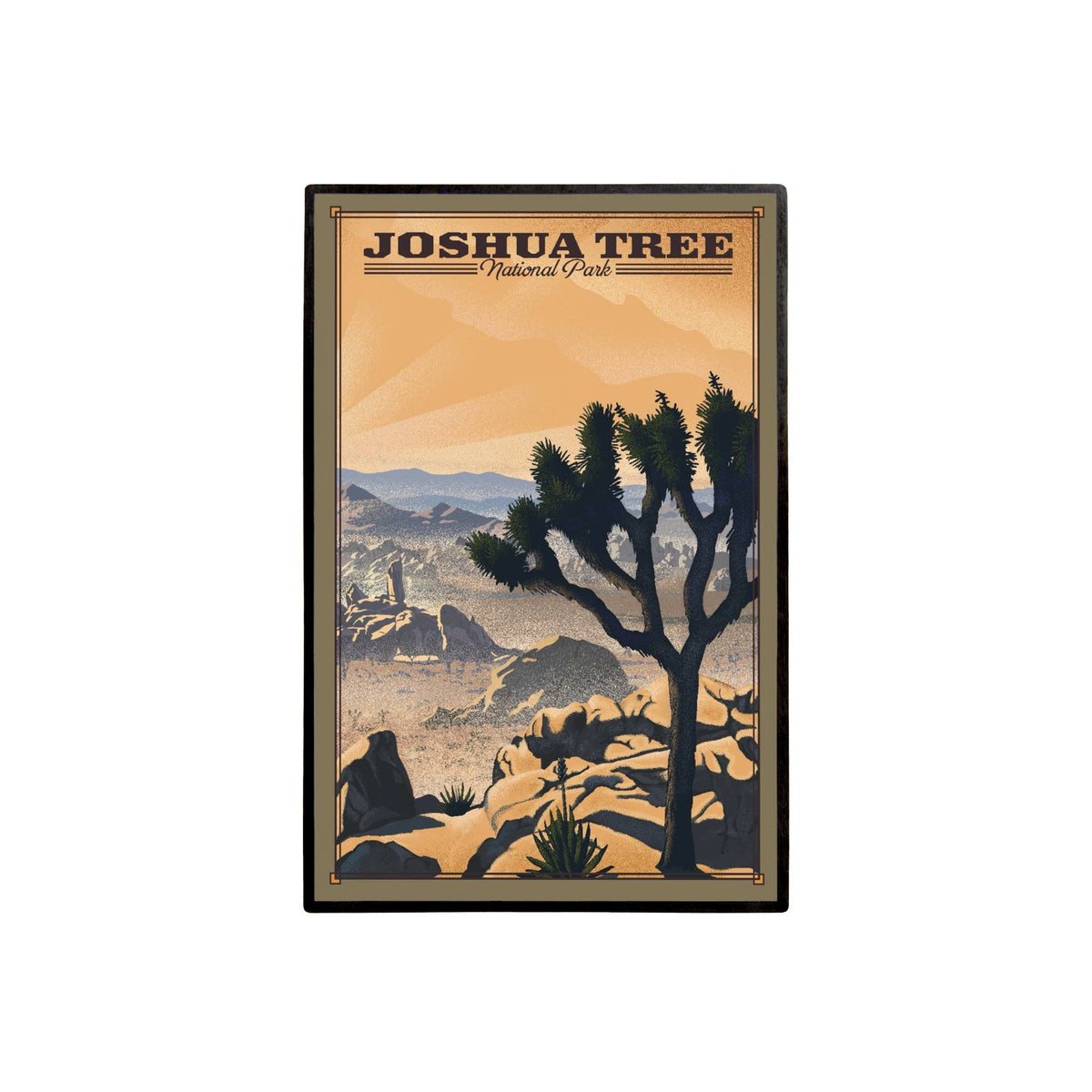 Joshua Tree National Park Lithograph Lapel Pin