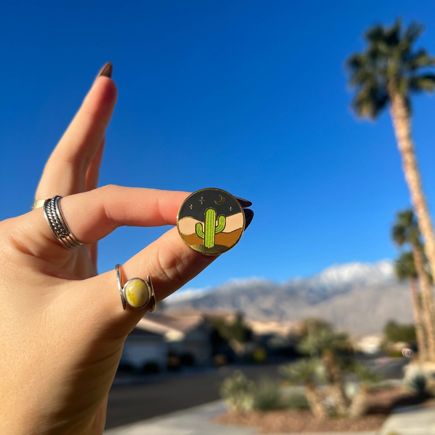 Saguaro Cactus Desert Enamel Pin