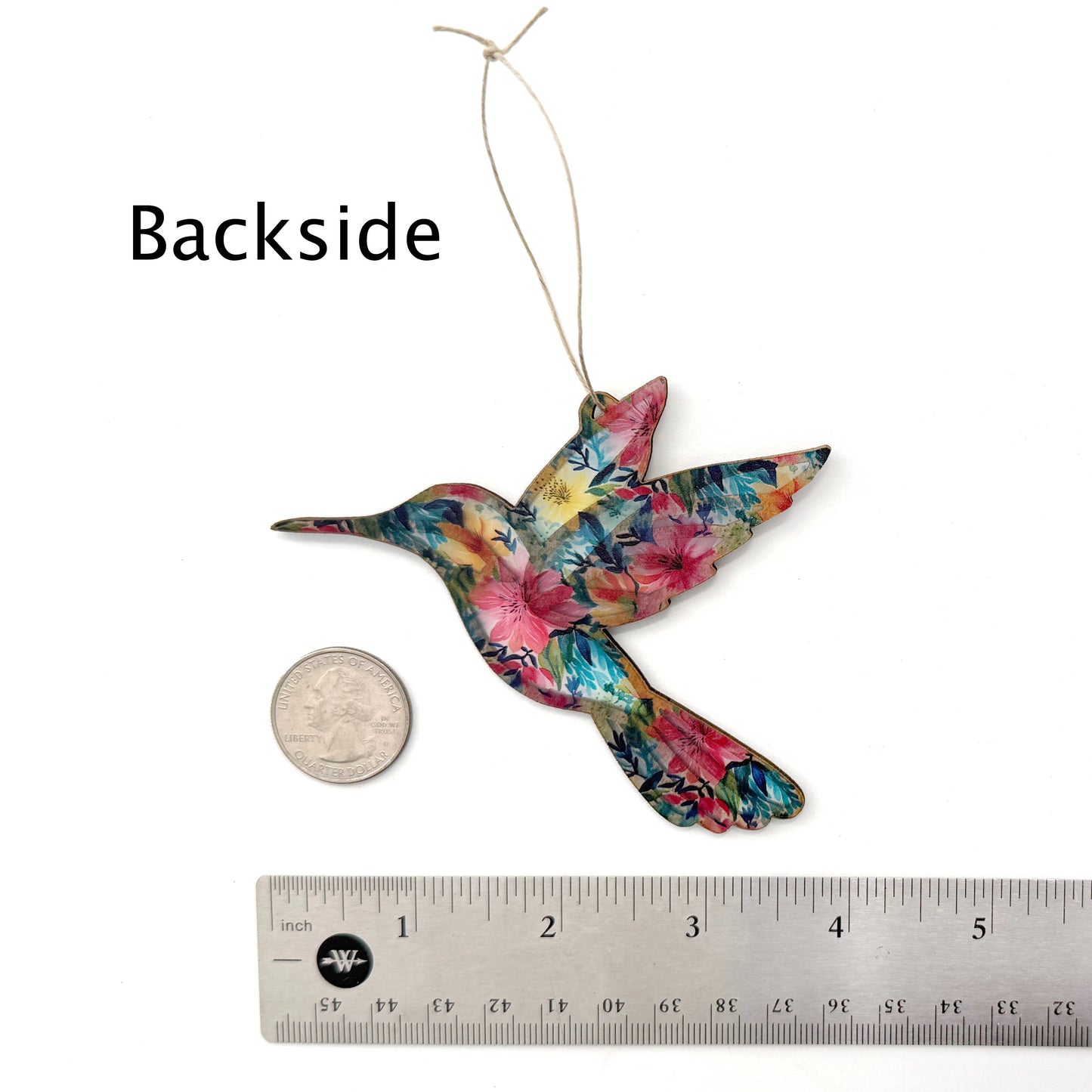 Floral Hummingbird Ornament
