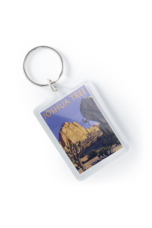 Joshua Tree National Park Rock Climber Keychain