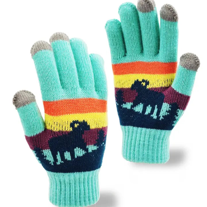Bighorn Sheep Knit Gloves