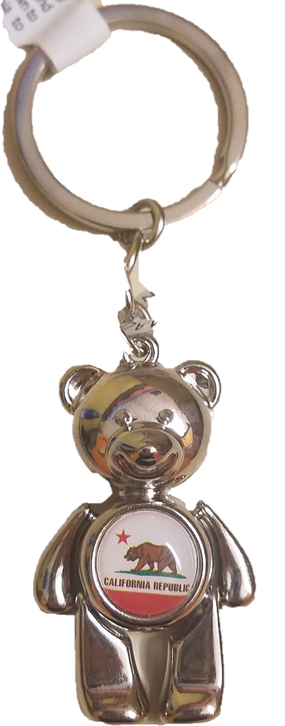 California Flag Bear Movable Keychain