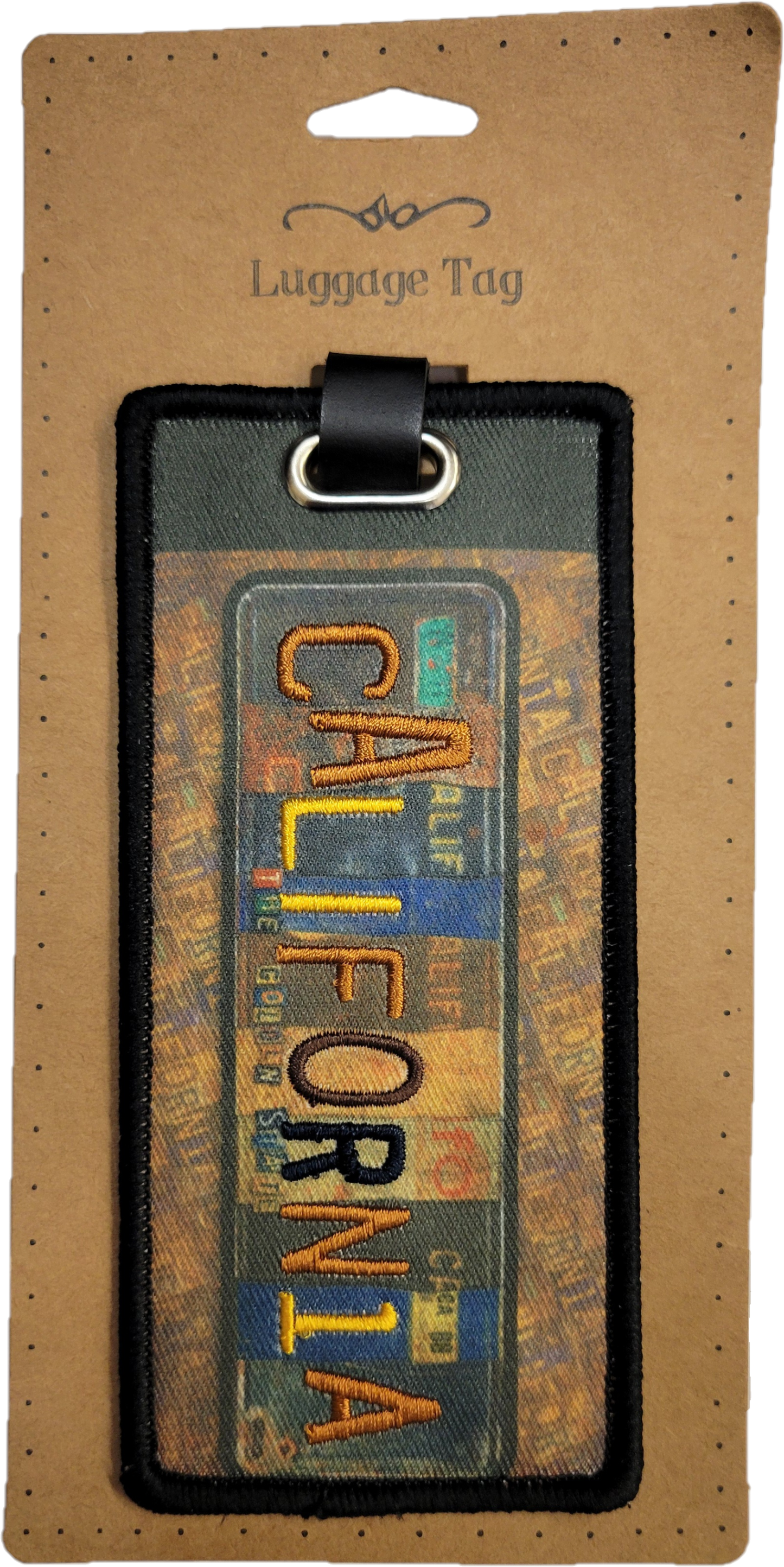 California License Plate Luggage Tag