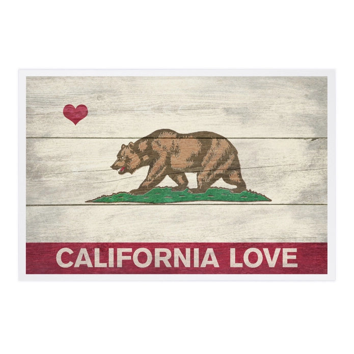 California Love State Flag Postcard