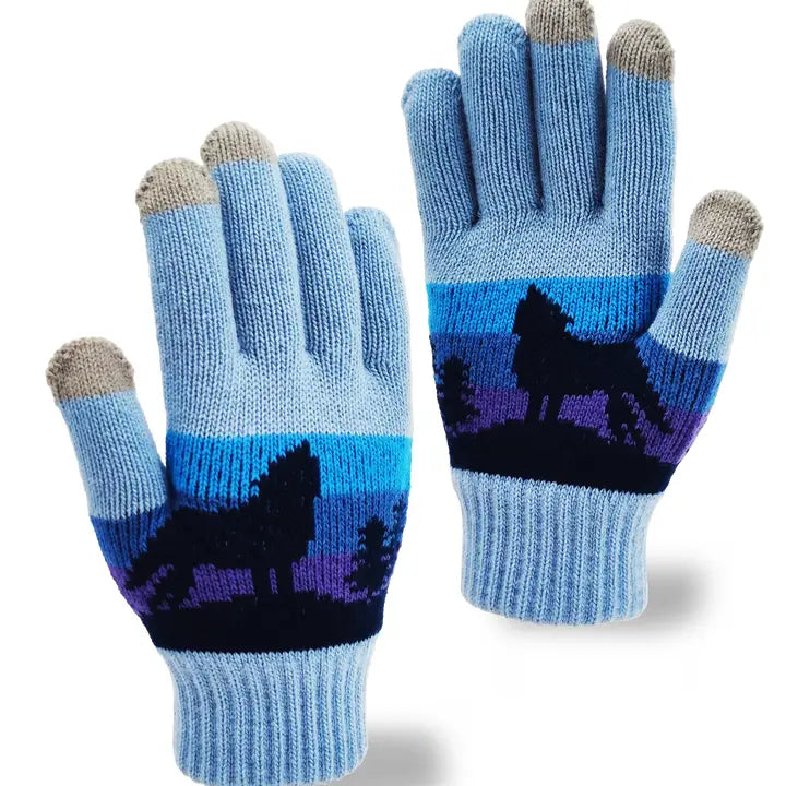 Howl of Twilight Knit Gloves