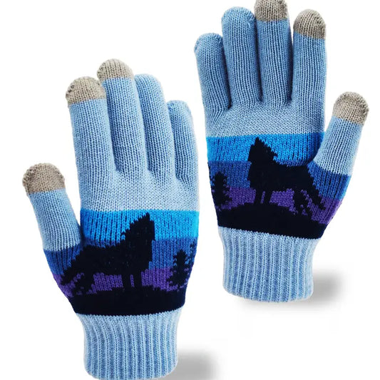 Howl of Twilight Knit Gloves