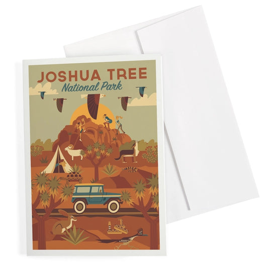 Joshua Tree CA Geometric Notecard