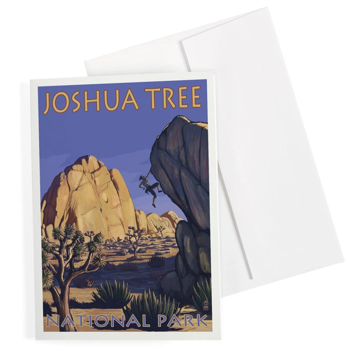 Joshua Tree National Park Rock Climber Notecard