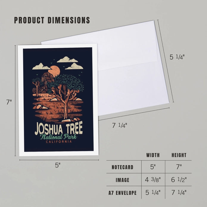 Joshua Tree National Park Vector Notecard