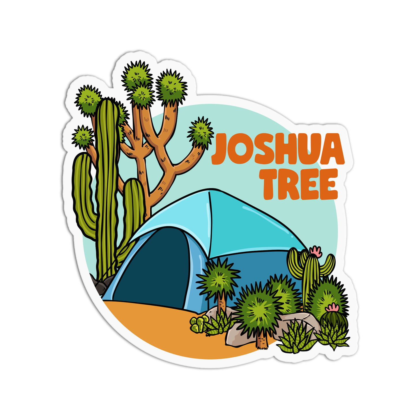 Joshua Tree Waterproof Stickers