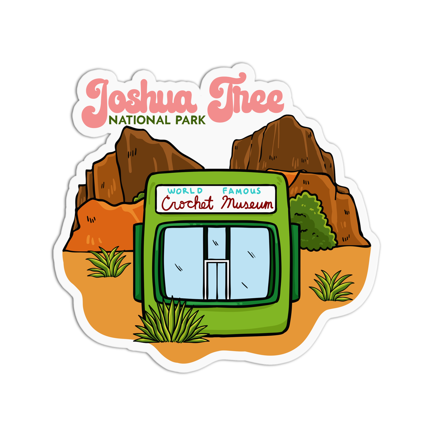 Joshua Tree Waterproof Stickers