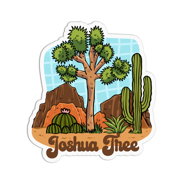 Joshua Tree Waterproof Stickers