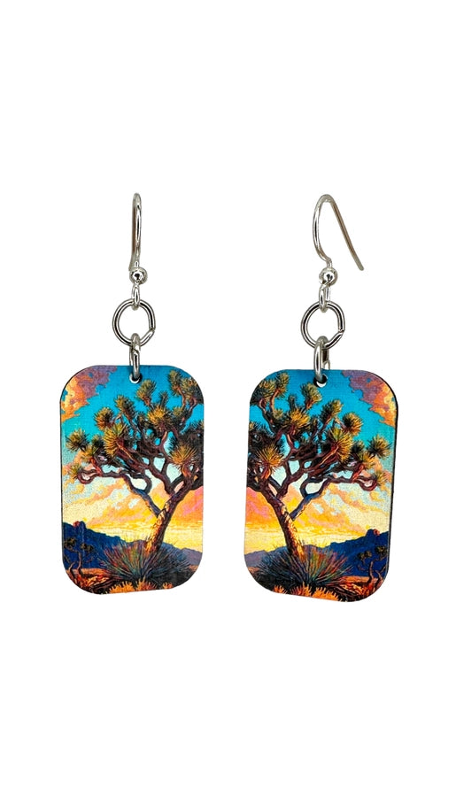 Joshua Tree Wood Earrings