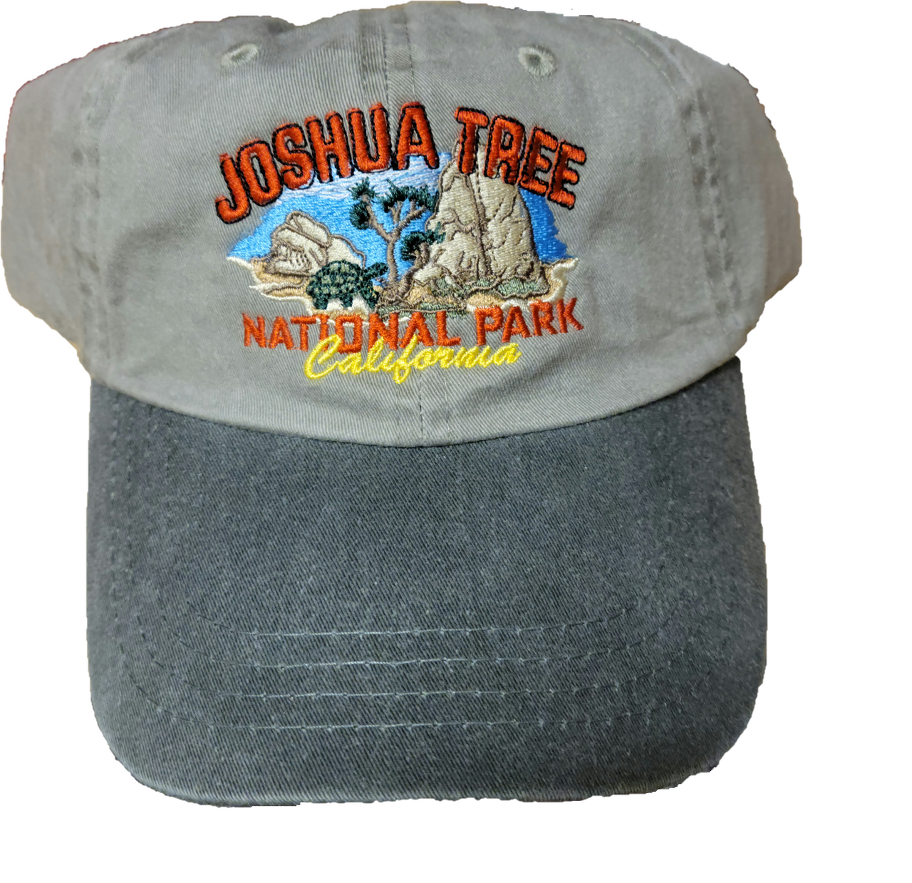 Joshua Tree Full Color Embroidered Hat Black and Gray