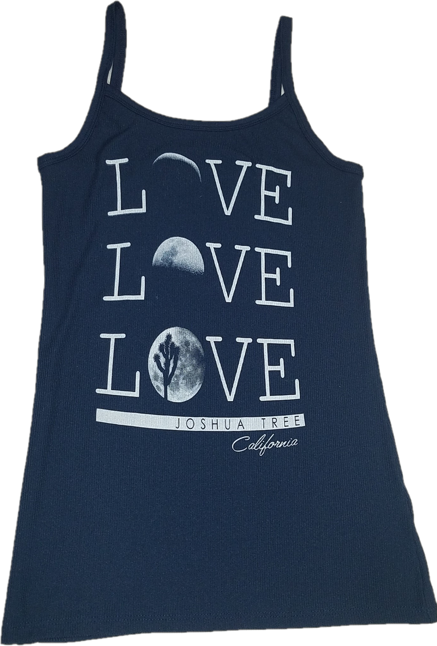 Joshua Tree Love Tank Blue Front