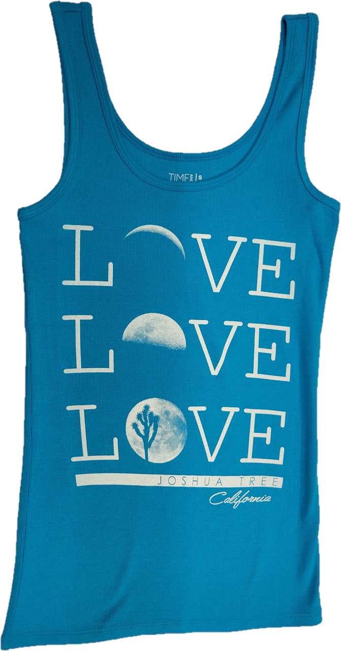 Joshua Tree Love Tank Turquoise Front