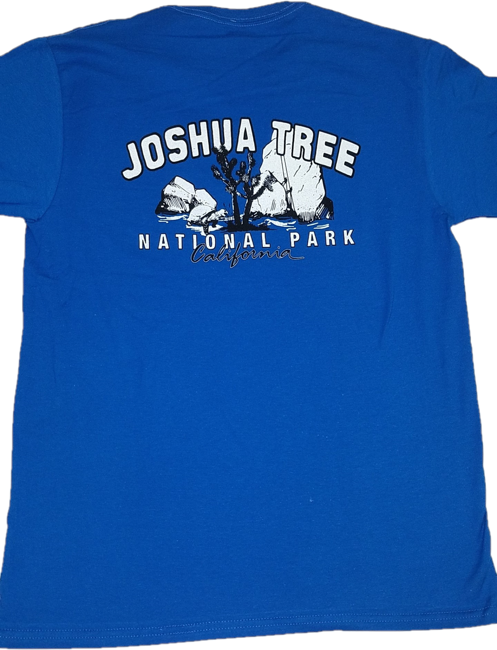 Joshua Tree Men's Shirts Back Print Blue (Back)