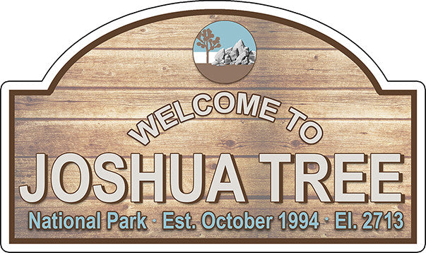 Joshua Tree Welcome Vinyl Decal