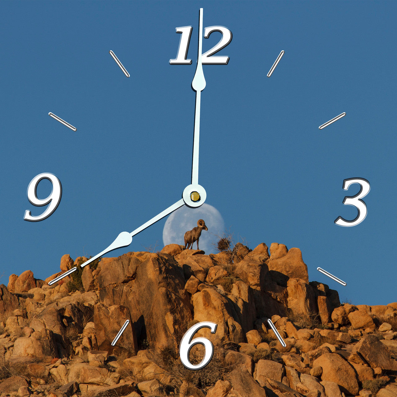 Lunar Bighorn Clock by Kevin Powell