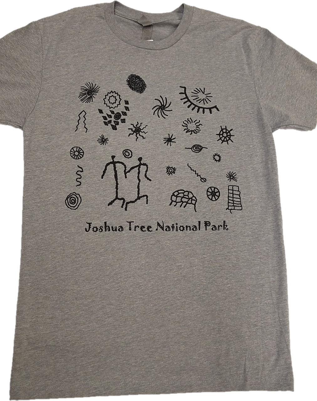 Men's Joshua Tree National Park Petroglyphs Shirt Dark Heather