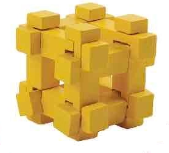 Mini 3D Puzzle Yellow