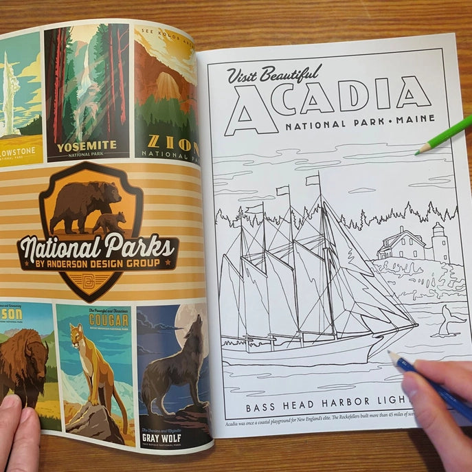 National Parks Coloring Book