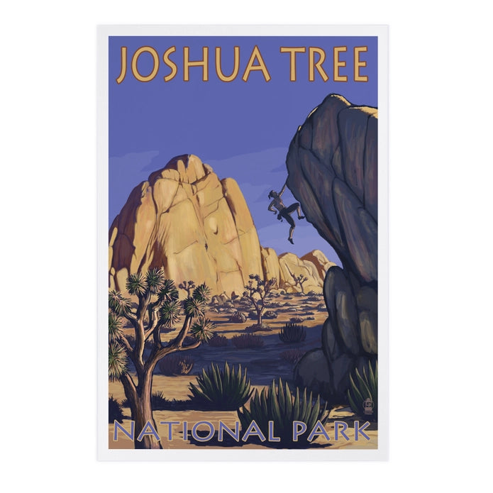 Joshua Tree National Park Rock Climber Postcard