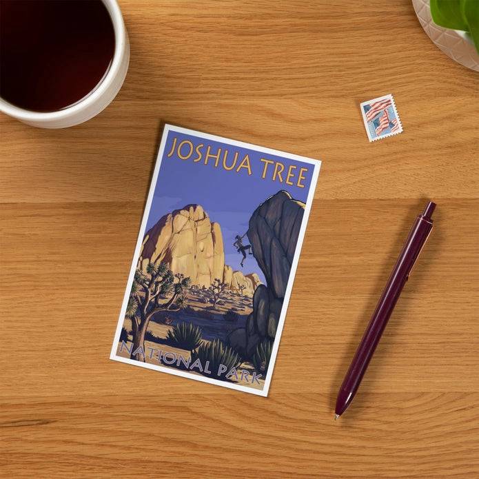 Joshua Tree National Park Rock Climber Postcard