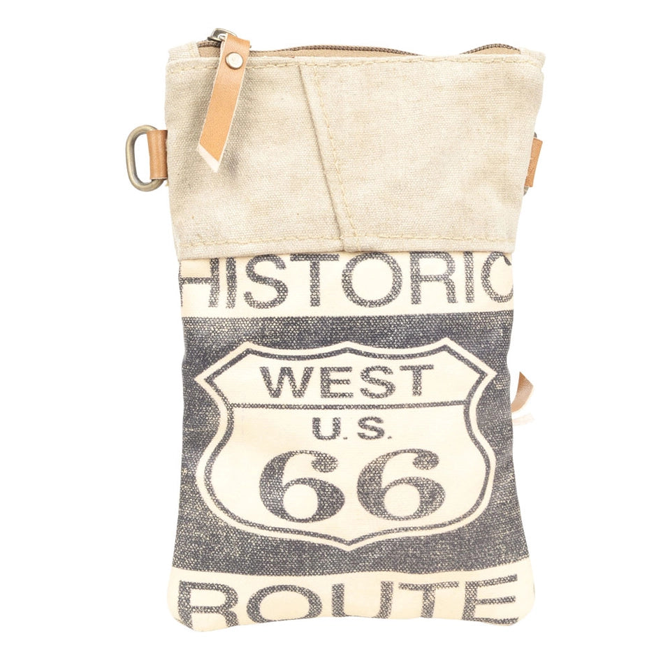 Route 66 Canvas Passport Bag