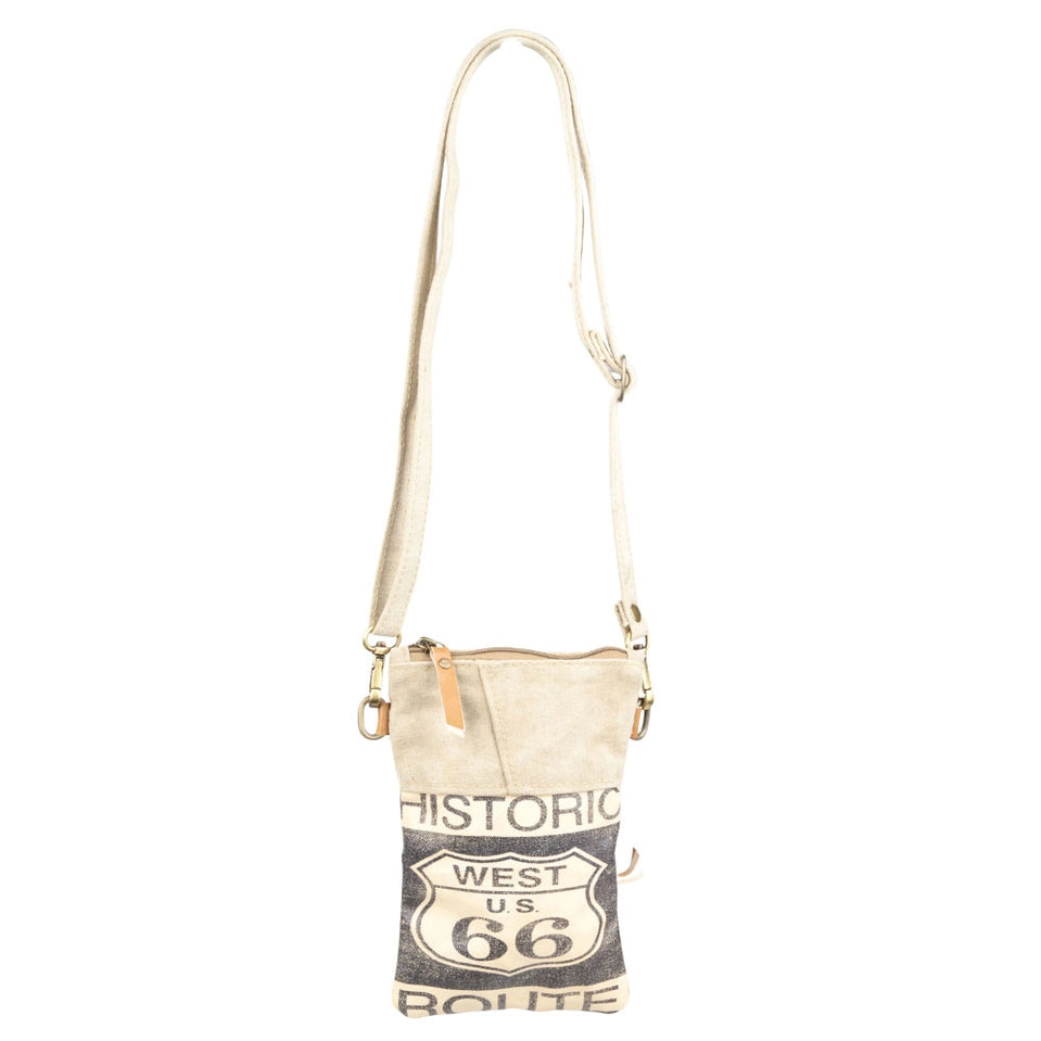 Route 66 Canvas Passport Bag