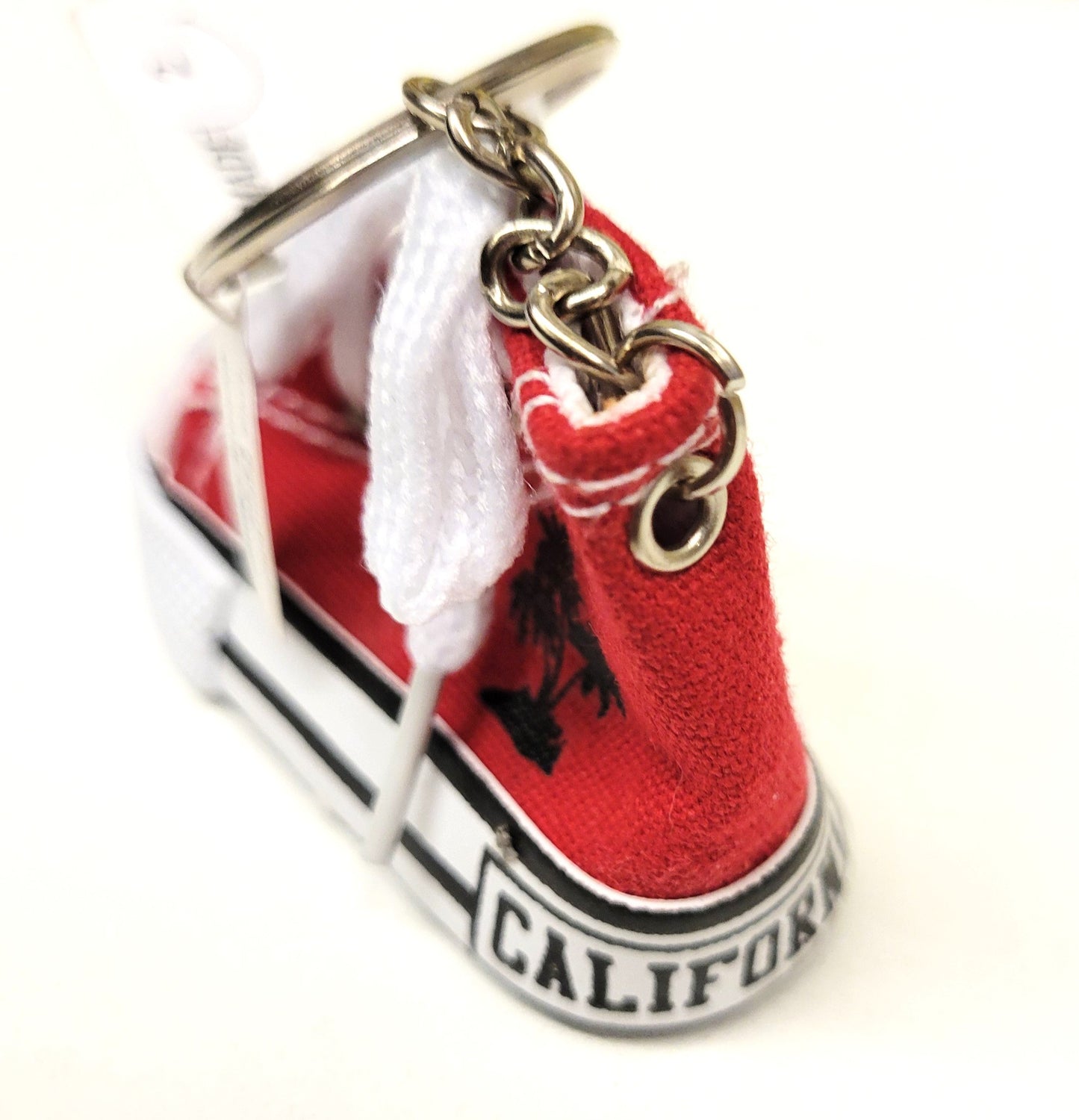 California Canvas Shoe Keychain