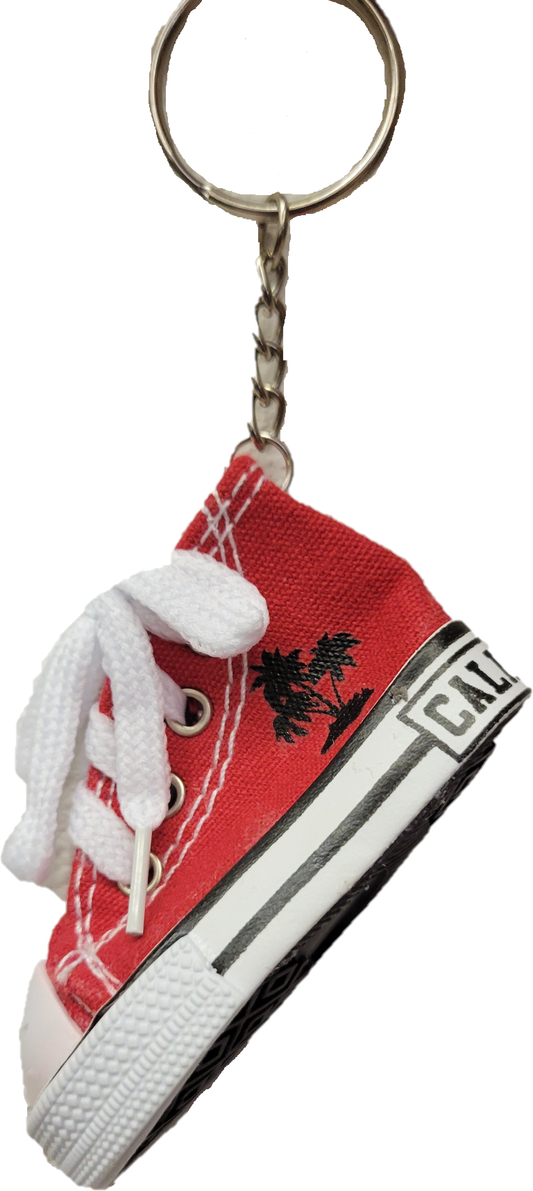 California Canvas Shoe Keychain