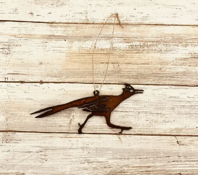 Metal Roadrunner Ornament