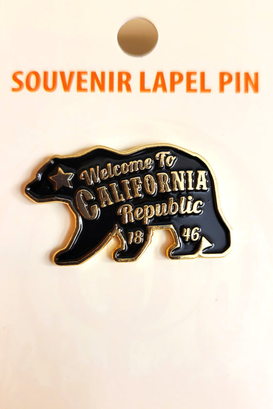 Welcome to California Bear Lapel Pin