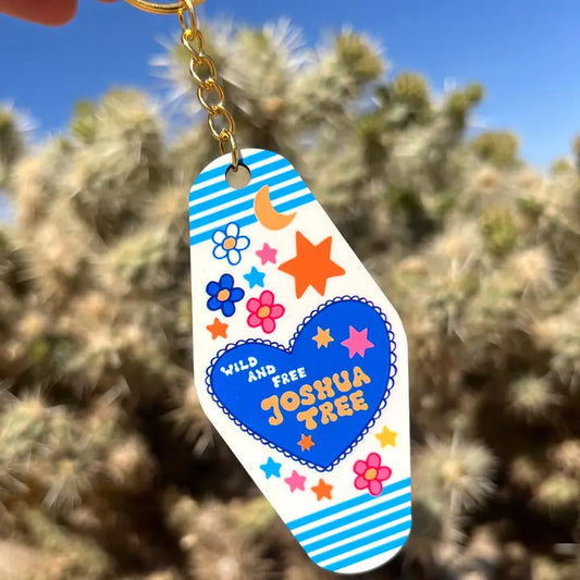 Wild and Free Joshua Tree Motel Keychain